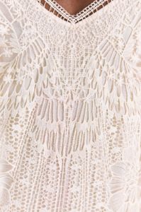 Off-White Guipure Midi Dress sold by FARM Rio