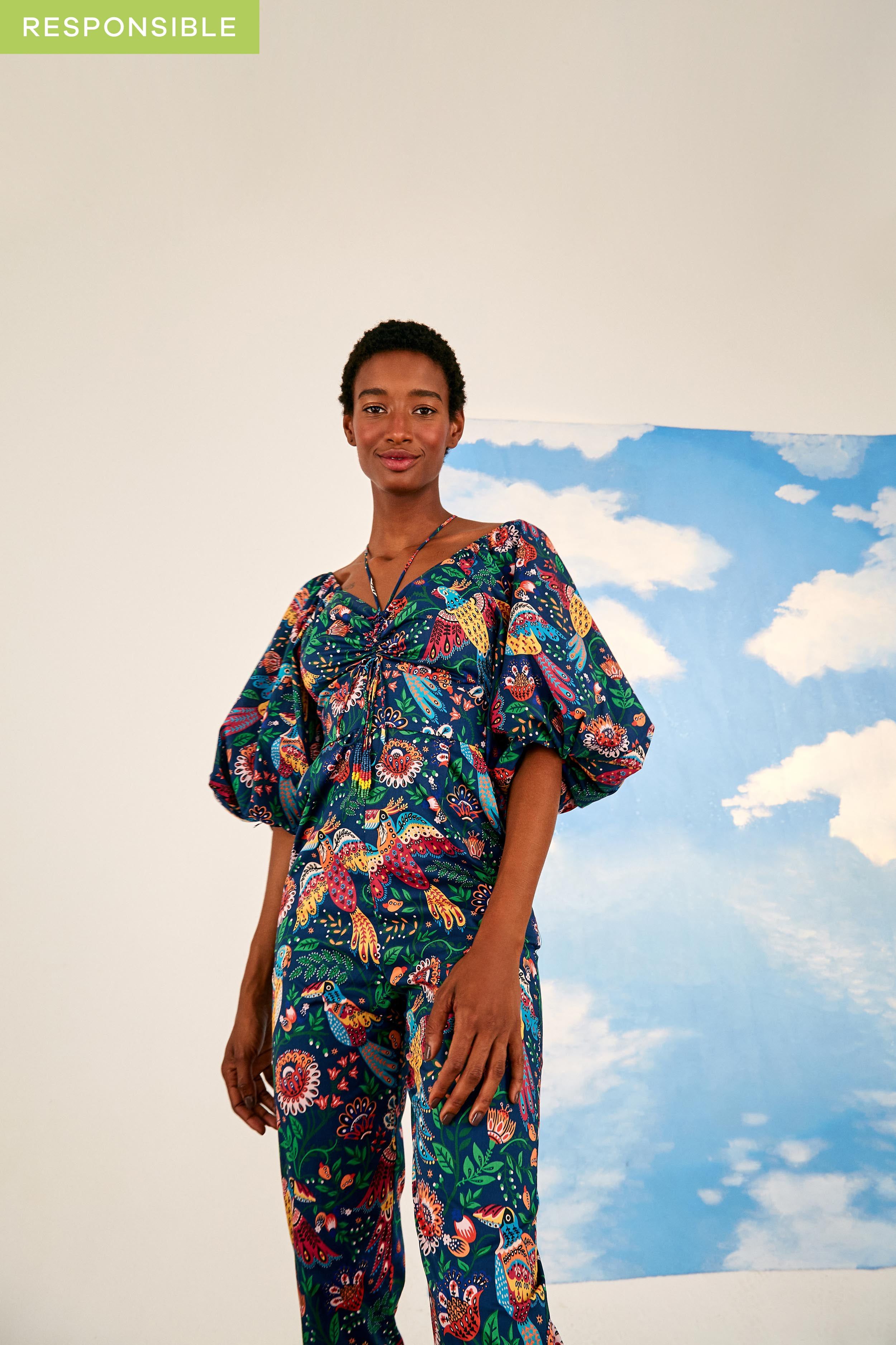 TROPICAL BIRDS JUMPSUIT sold by FARM Rio