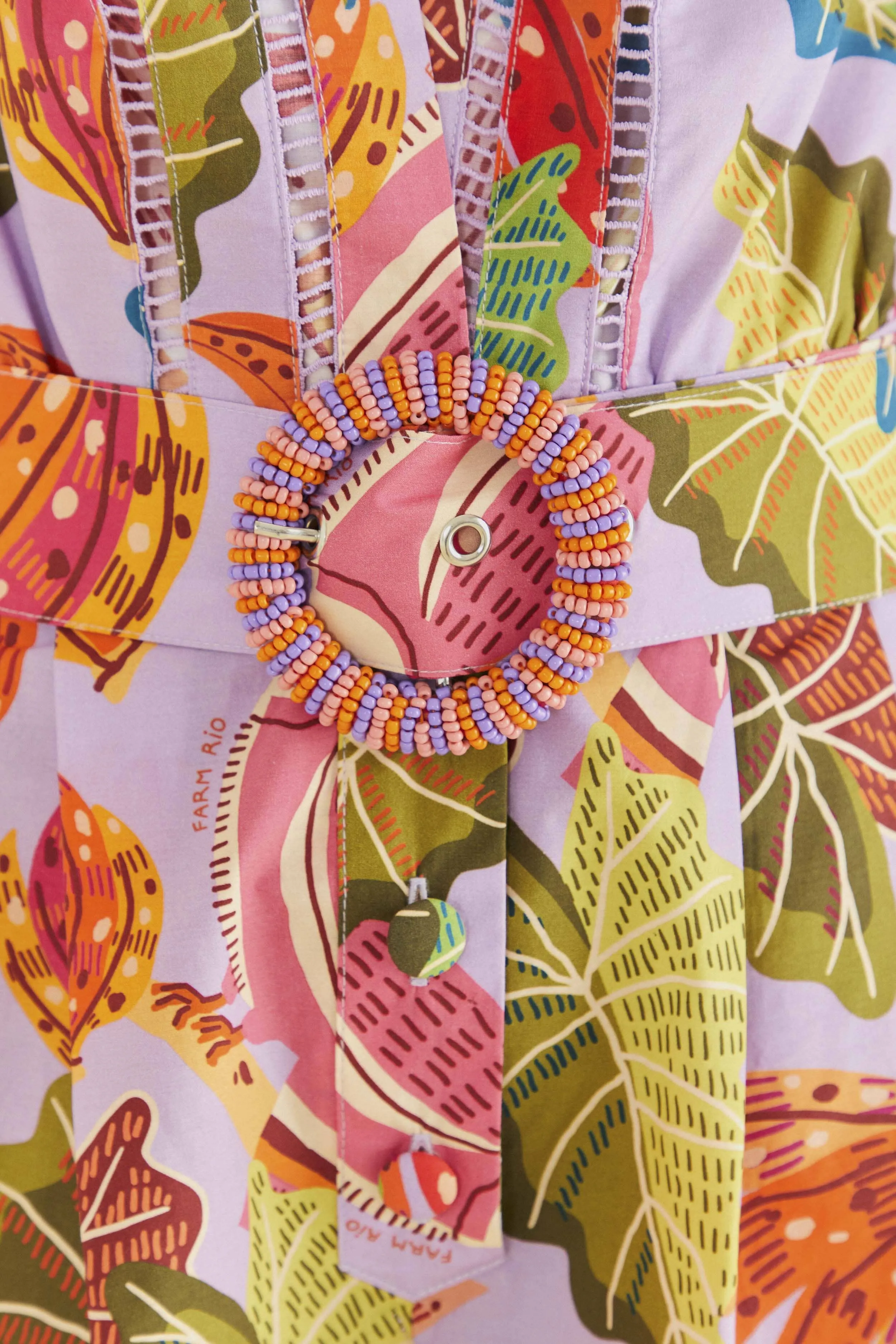 Lilac Beaks & Bananas V Neck Romper sold by FARM Rio product image thumbnail 5