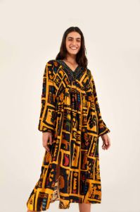 TROPICAL ICONS MIDI DRESS sold by FARM Rio