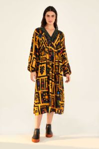 TROPICAL ICONS MIDI DRESS sold by FARM Rio