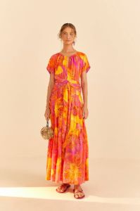 Summer Garden Ombre Lenzing™ Ecovero™ Viscose Maxi Dress sold by FARM Rio