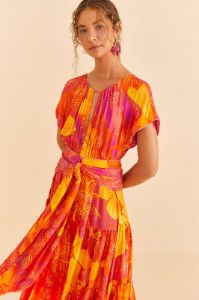 Summer Garden Ombre Lenzing™ Ecovero™ Viscose Maxi Dress sold by FARM Rio