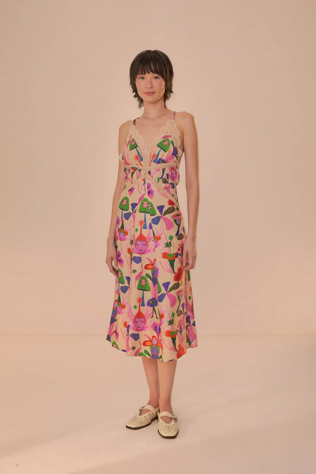 Sand Fairies Slip Midi Dress sold by FARM Rio