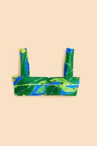 Blue Banana Leaves Bikini Top sold by FARM Rio