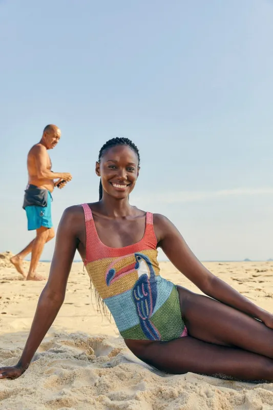 Wonderful Toucans One Piece Swimsuit sold by FARM Rio