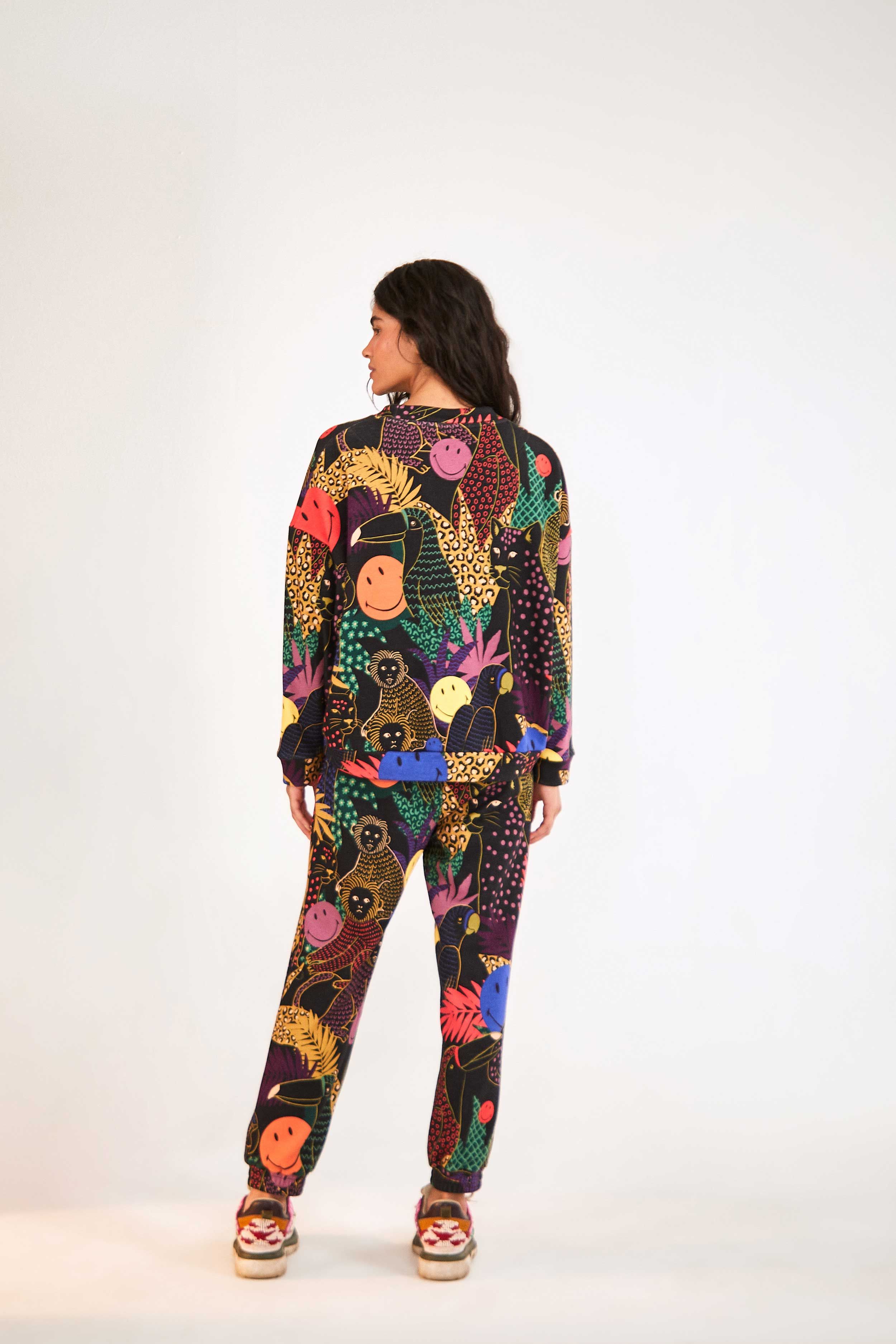 Pop Jungle Smiley® Sweatshirt sold by FARM Rio product image thumbnail 2