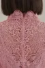 Blush Pink Guipure Long Sleeve Blouse sold by FARM Rio