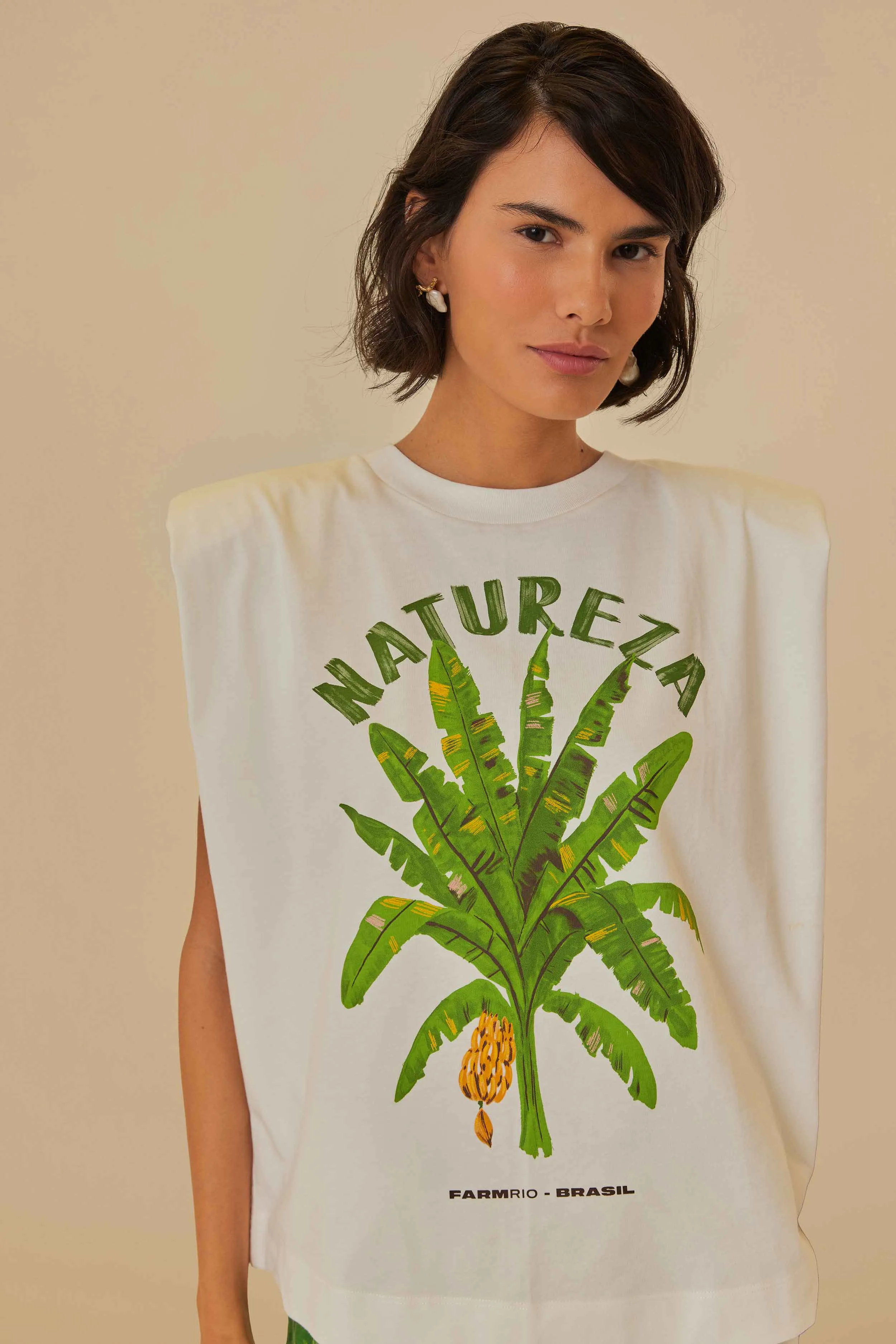 Natureza Organic Cotton T-Shirt sold by FARM Rio