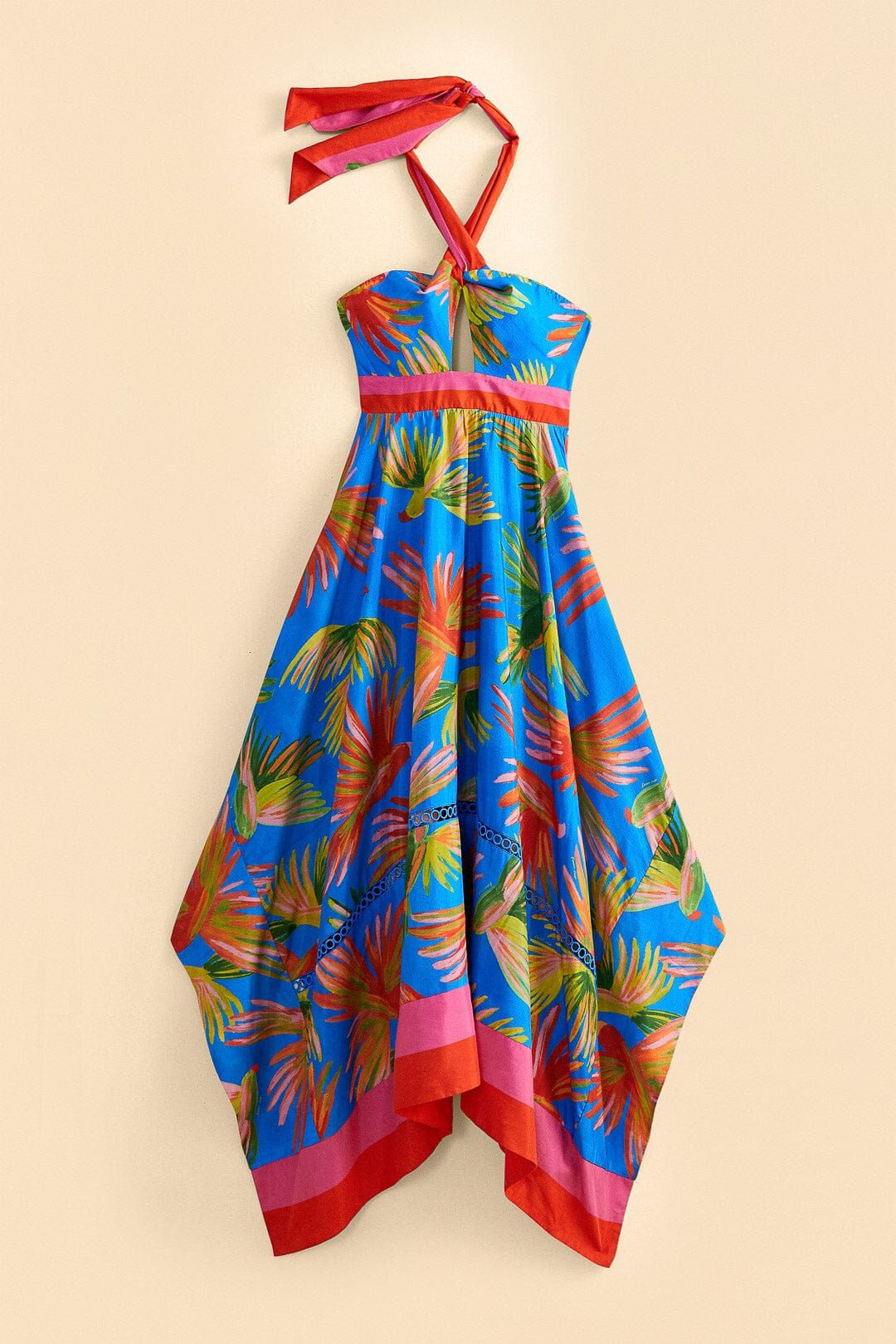 Blue Painted Birds Maxi Dress sold by FARM Rio product image thumbnail 5