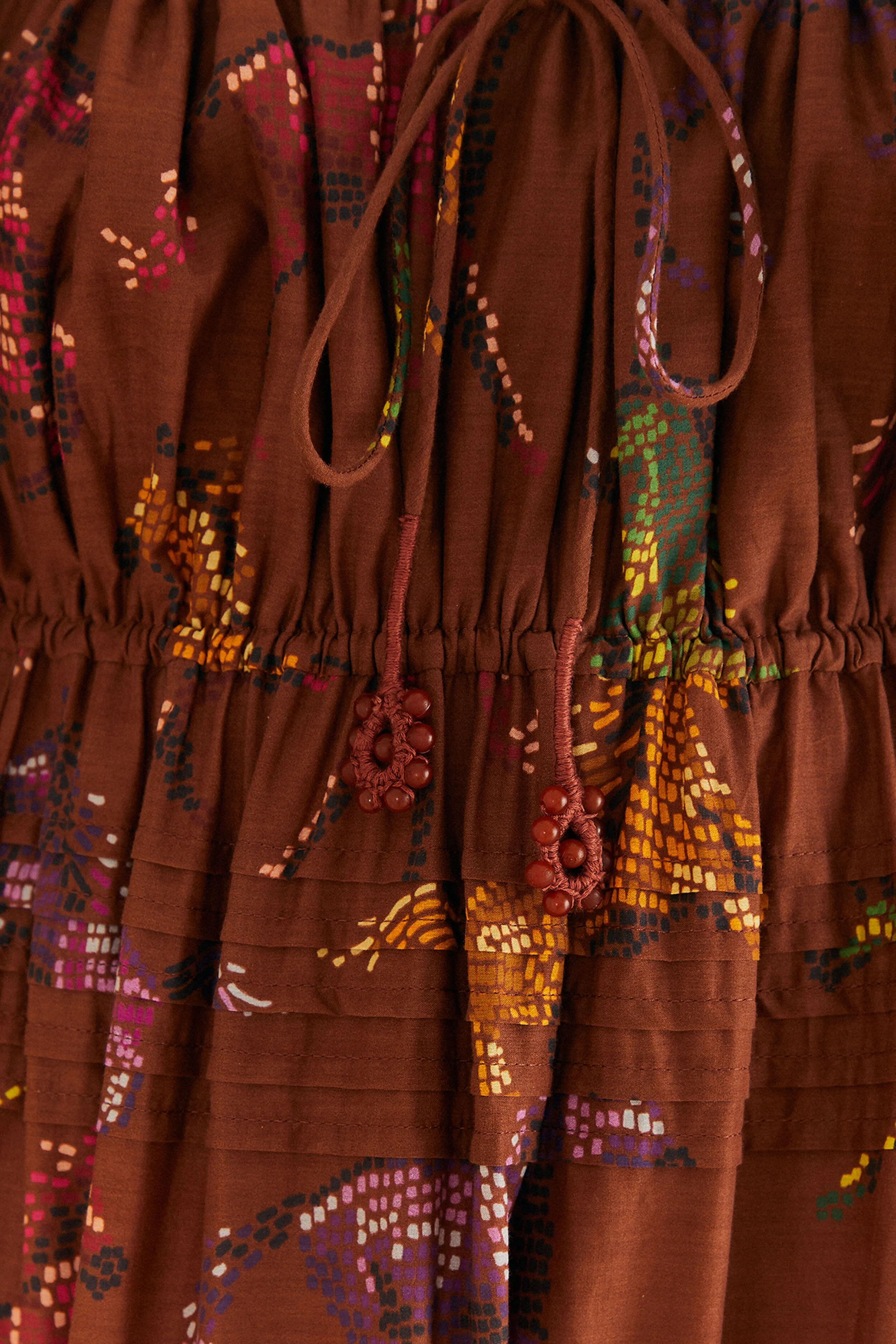 Brown Dotted Horses Maxi Dress sold by FARM Rio product image thumbnail 5