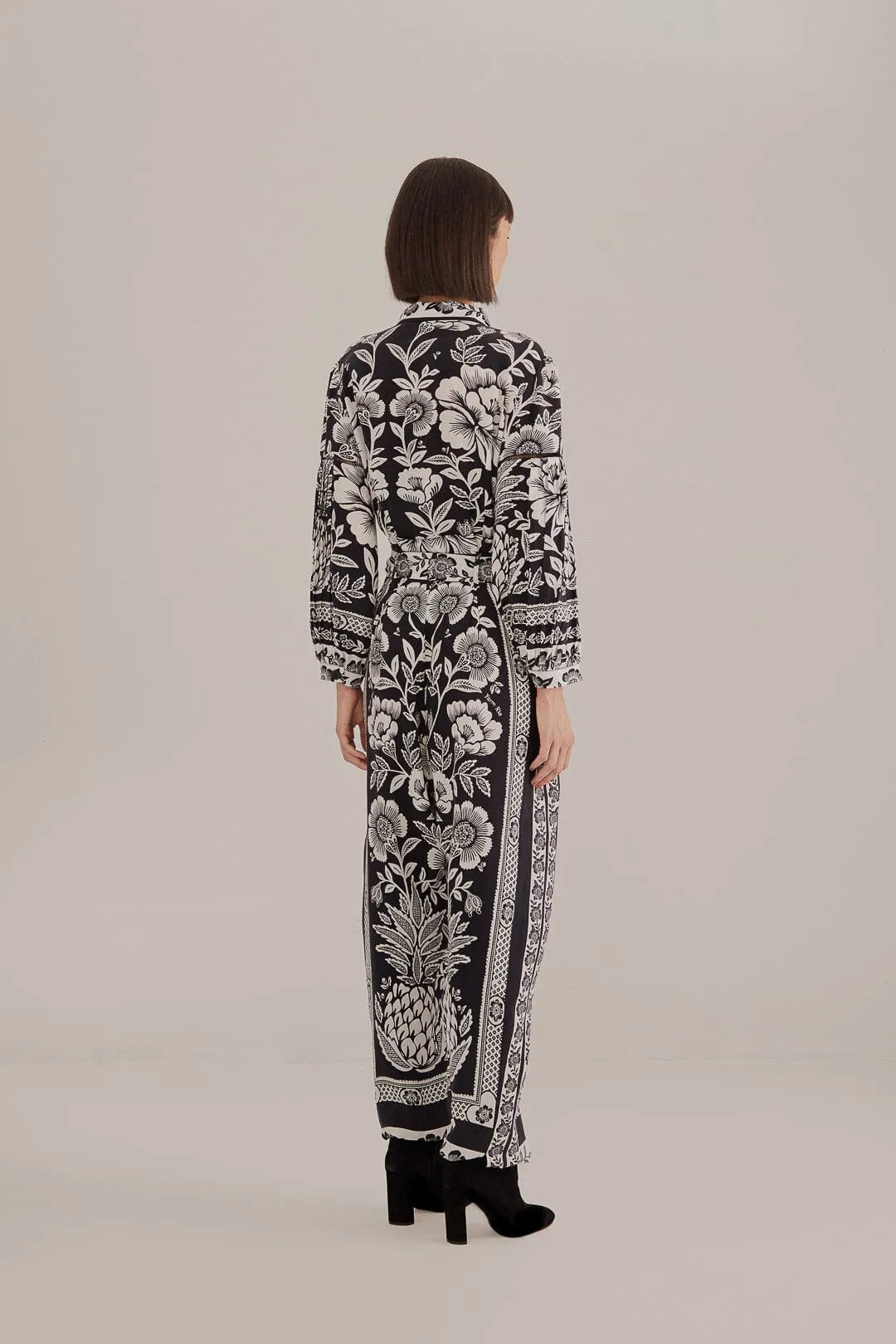 Black Pineapple Garden Jumpsuit sold by FARM Rio product image thumbnail 4