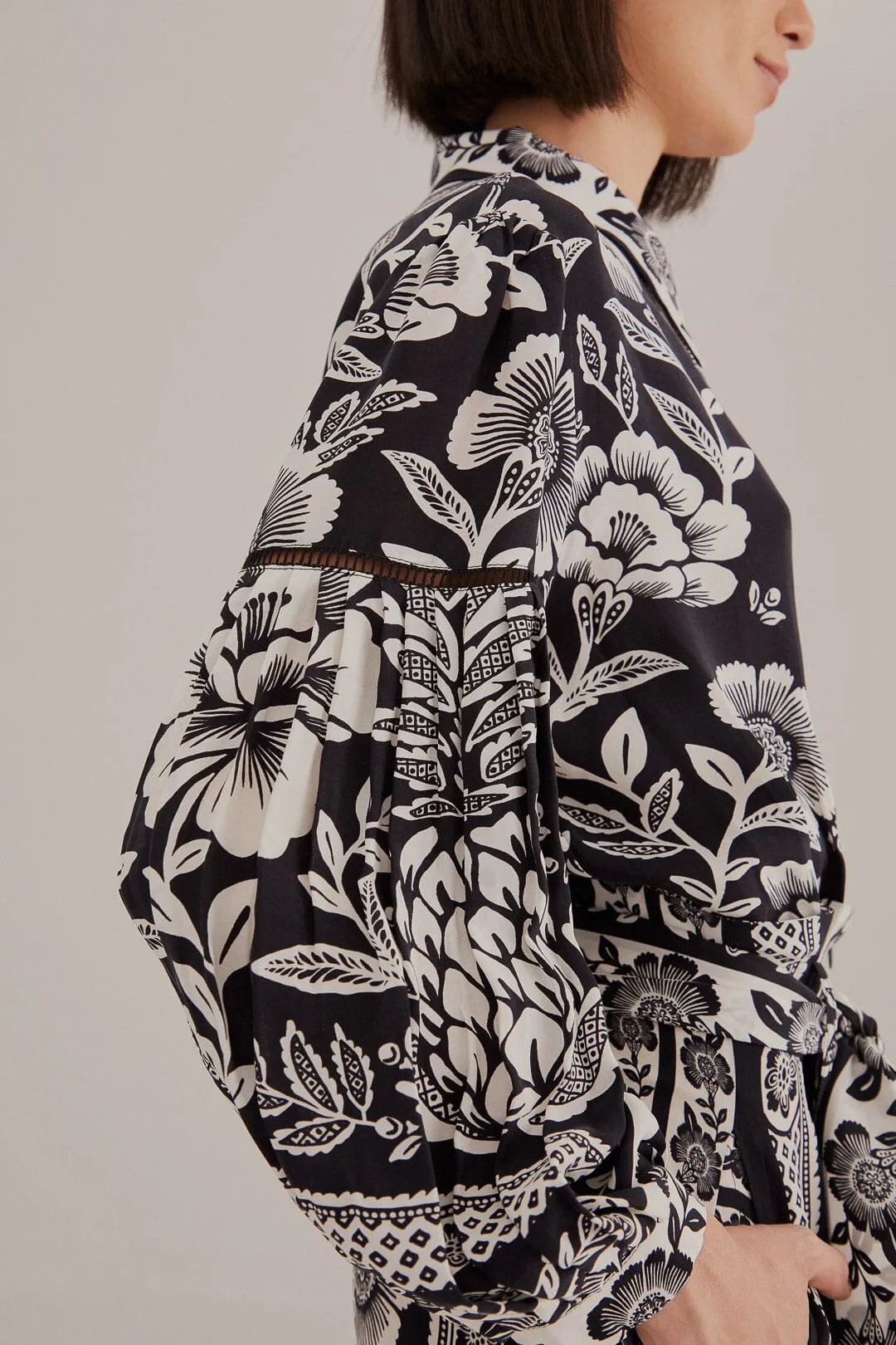 Black Pineapple Garden Jumpsuit sold by FARM Rio product image thumbnail 3