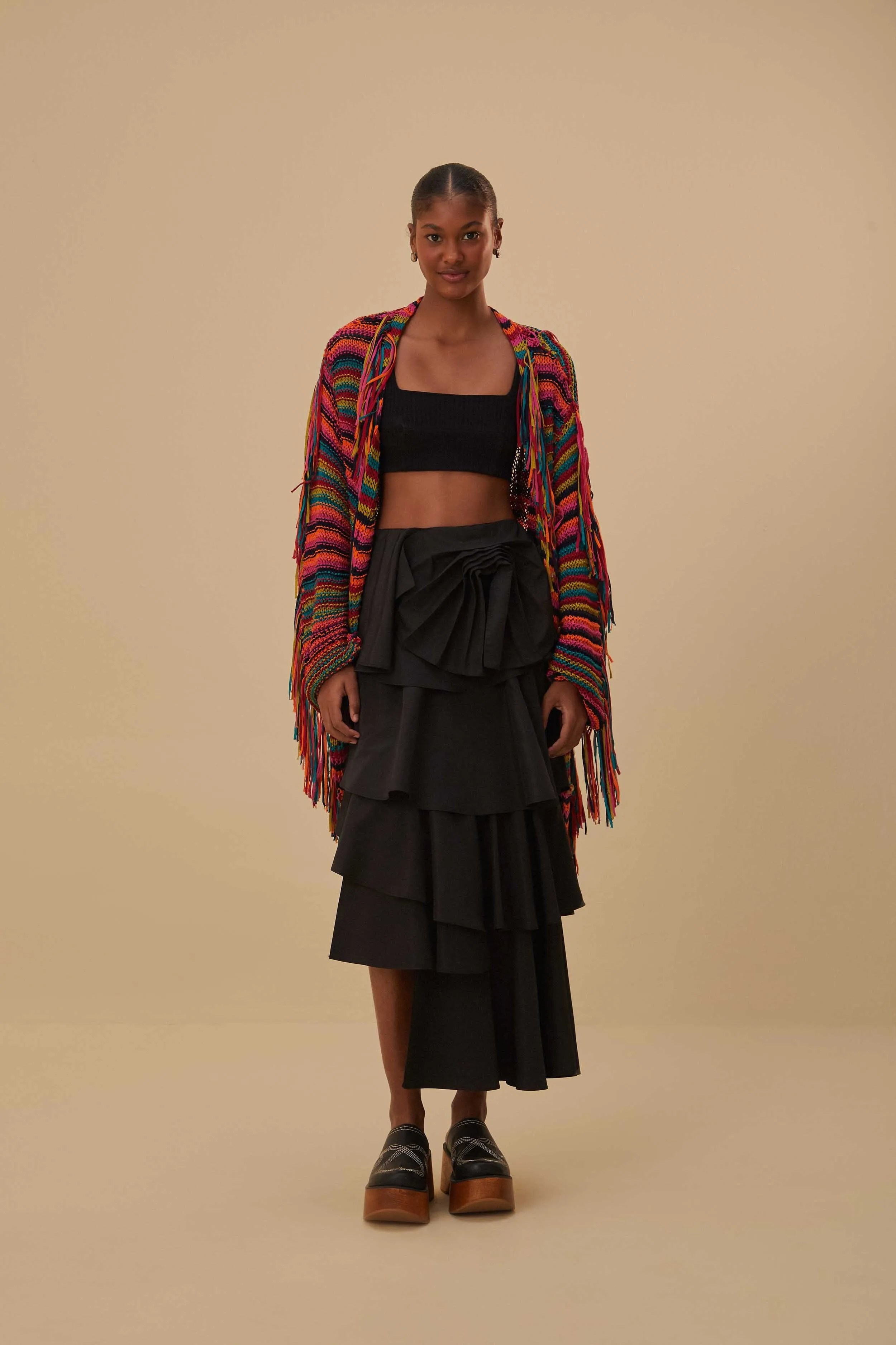 Colorful Stripes Knit Cardigan sold by FARM Rio product image thumbnail 2