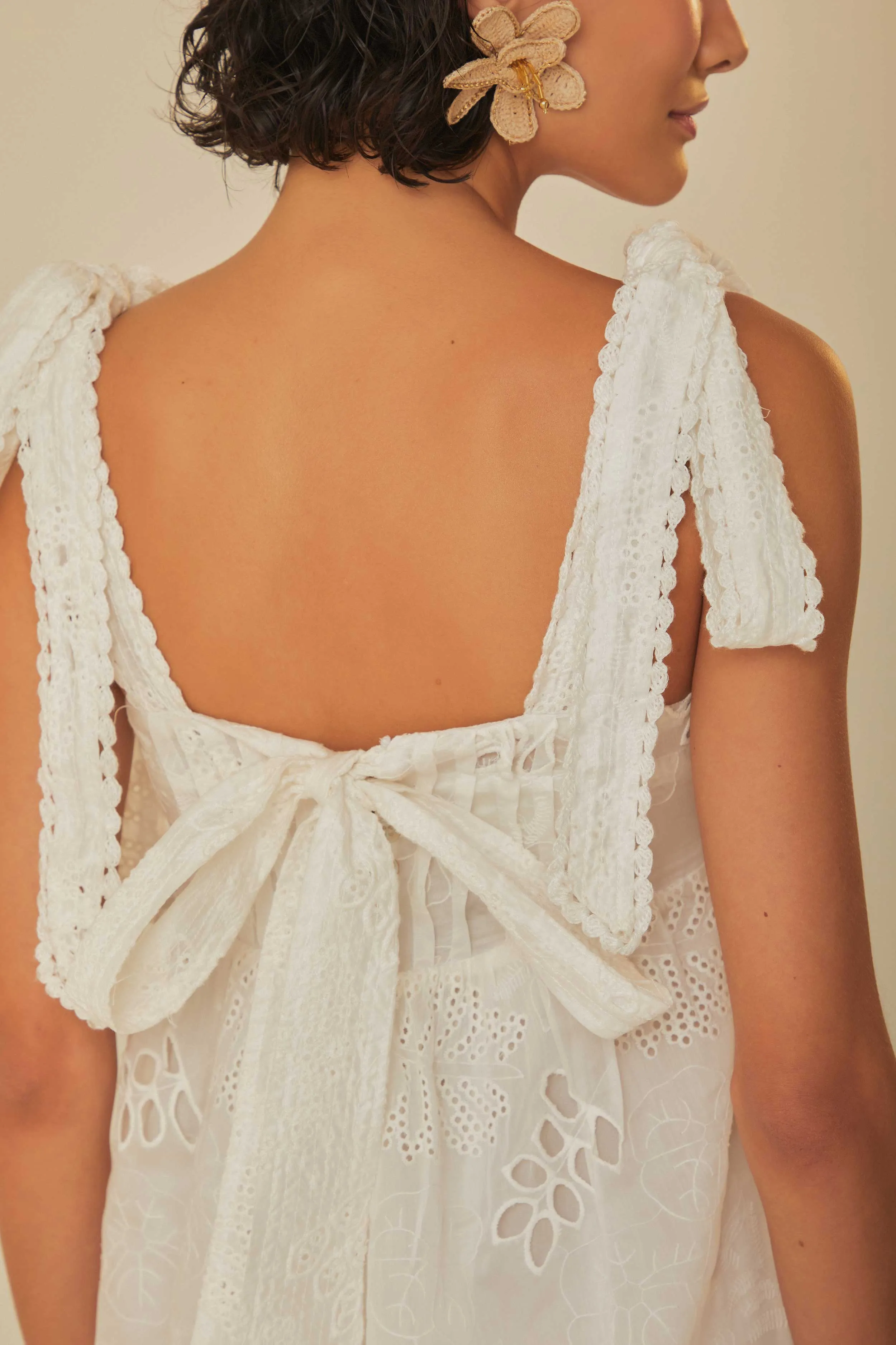 Off-White Midi Dress sold by FARM Rio product image thumbnail 5