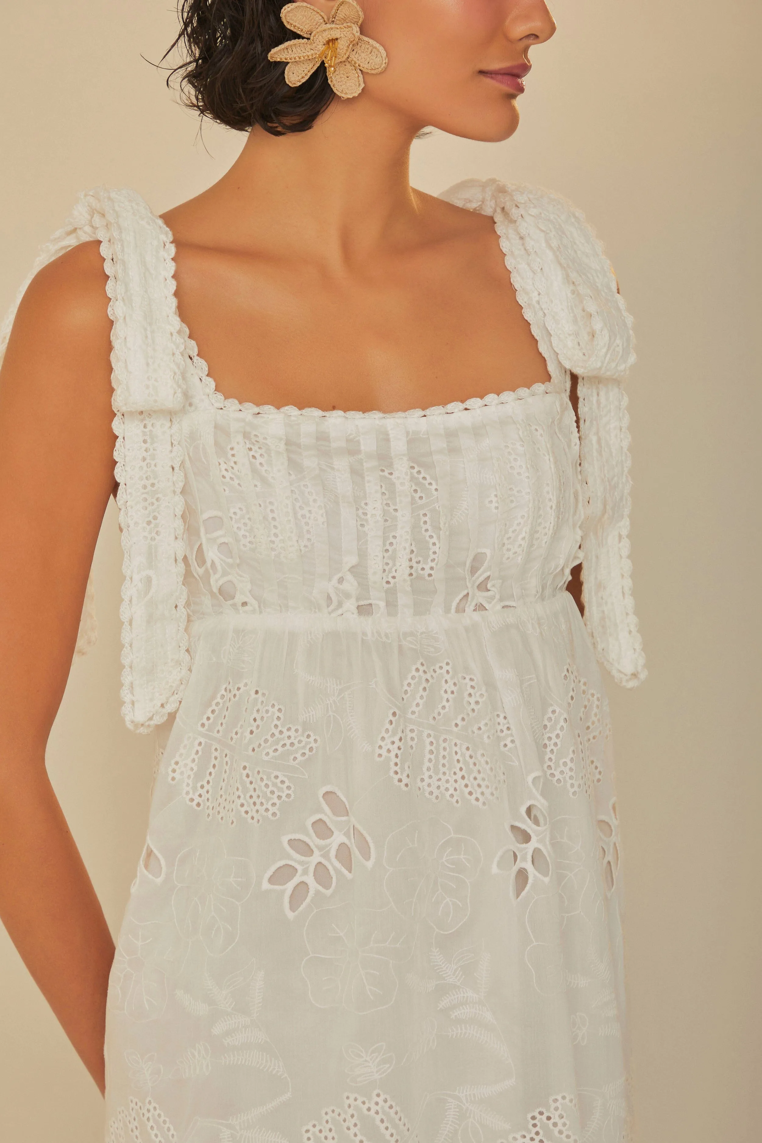 Off-White Midi Dress sold by FARM Rio product image thumbnail 2