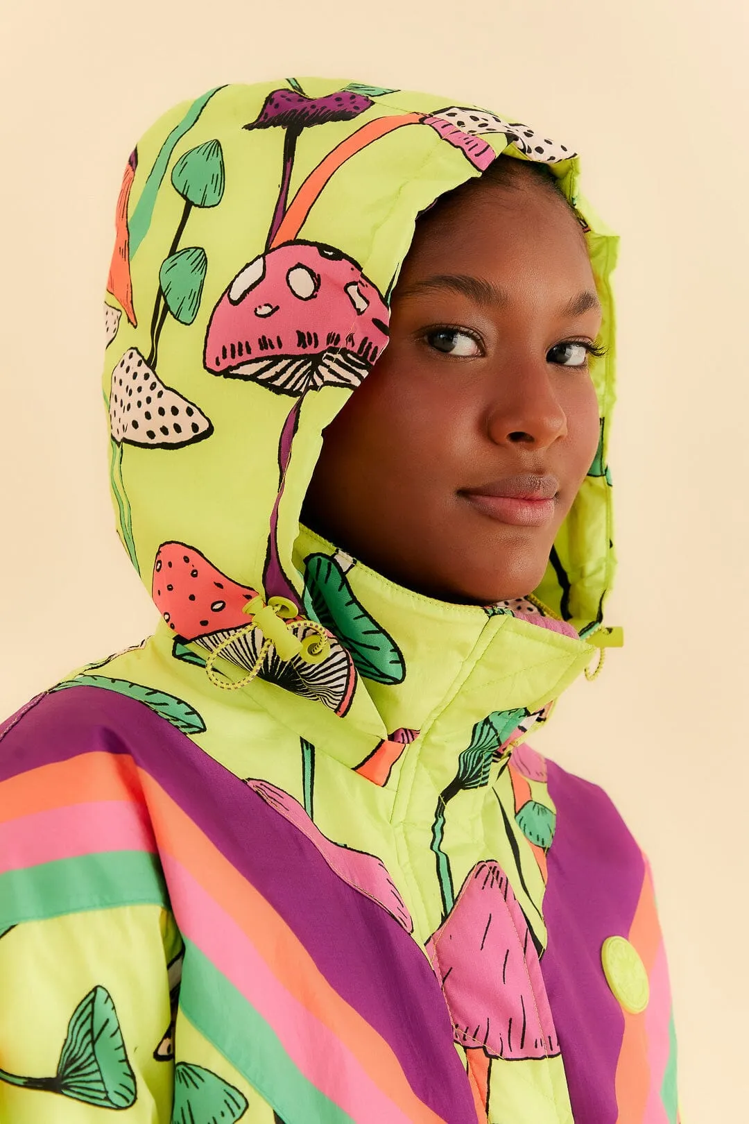 Lime Green New Mushroom Ski Jumpsuit sold by FARM Rio product image thumbnail 3