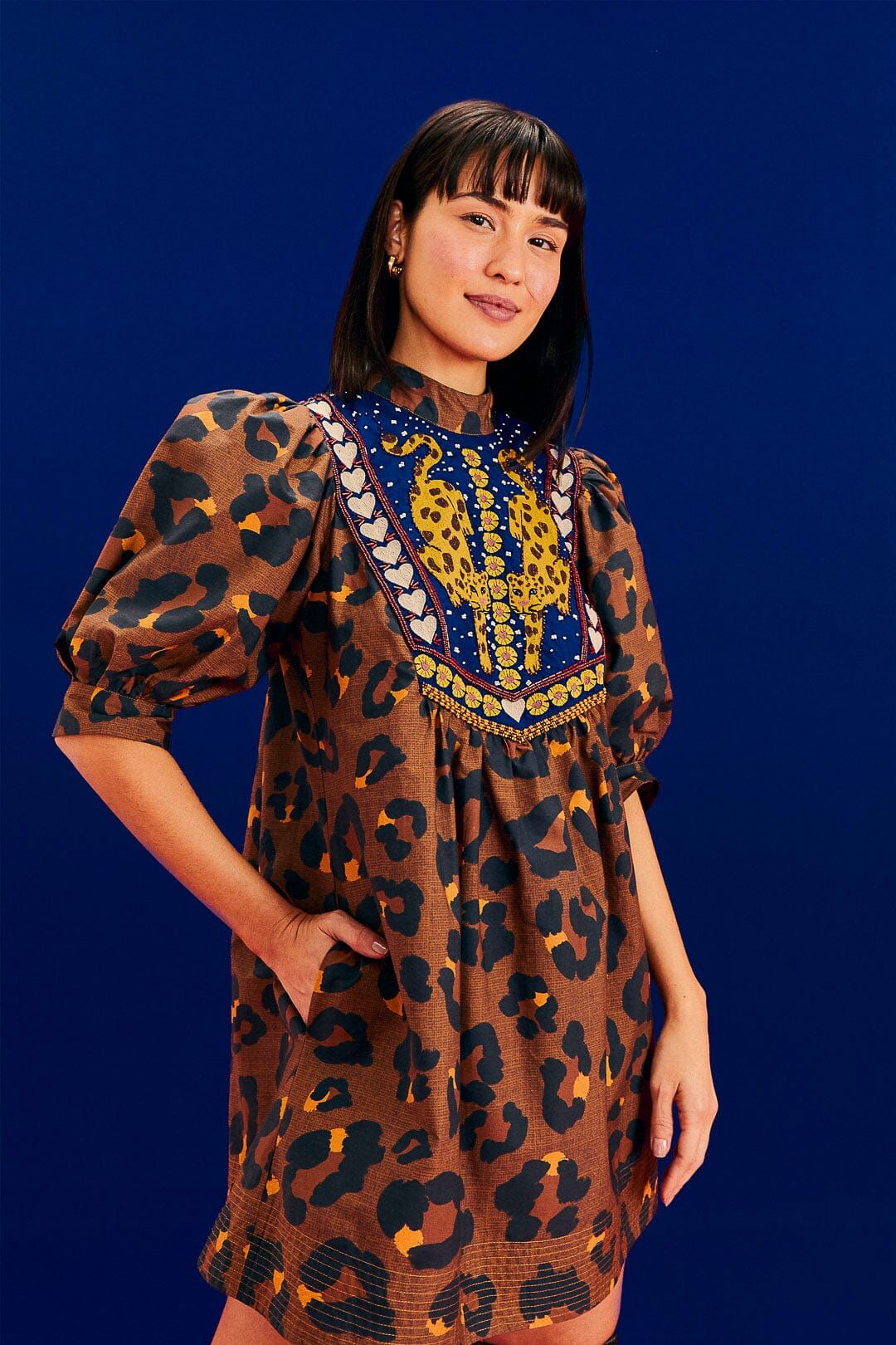 Caramel Maxi Leopard Mini Dress sold by FARM Rio