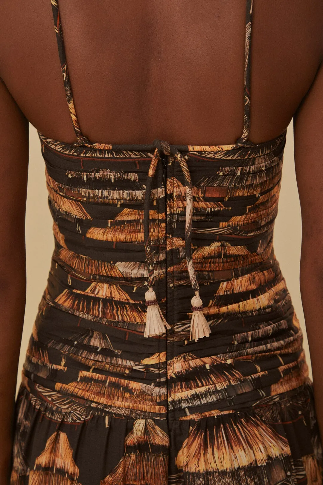 Brown Shuhu Maxi Dress Sleeveless sold by FARM Rio product image thumbnail 4