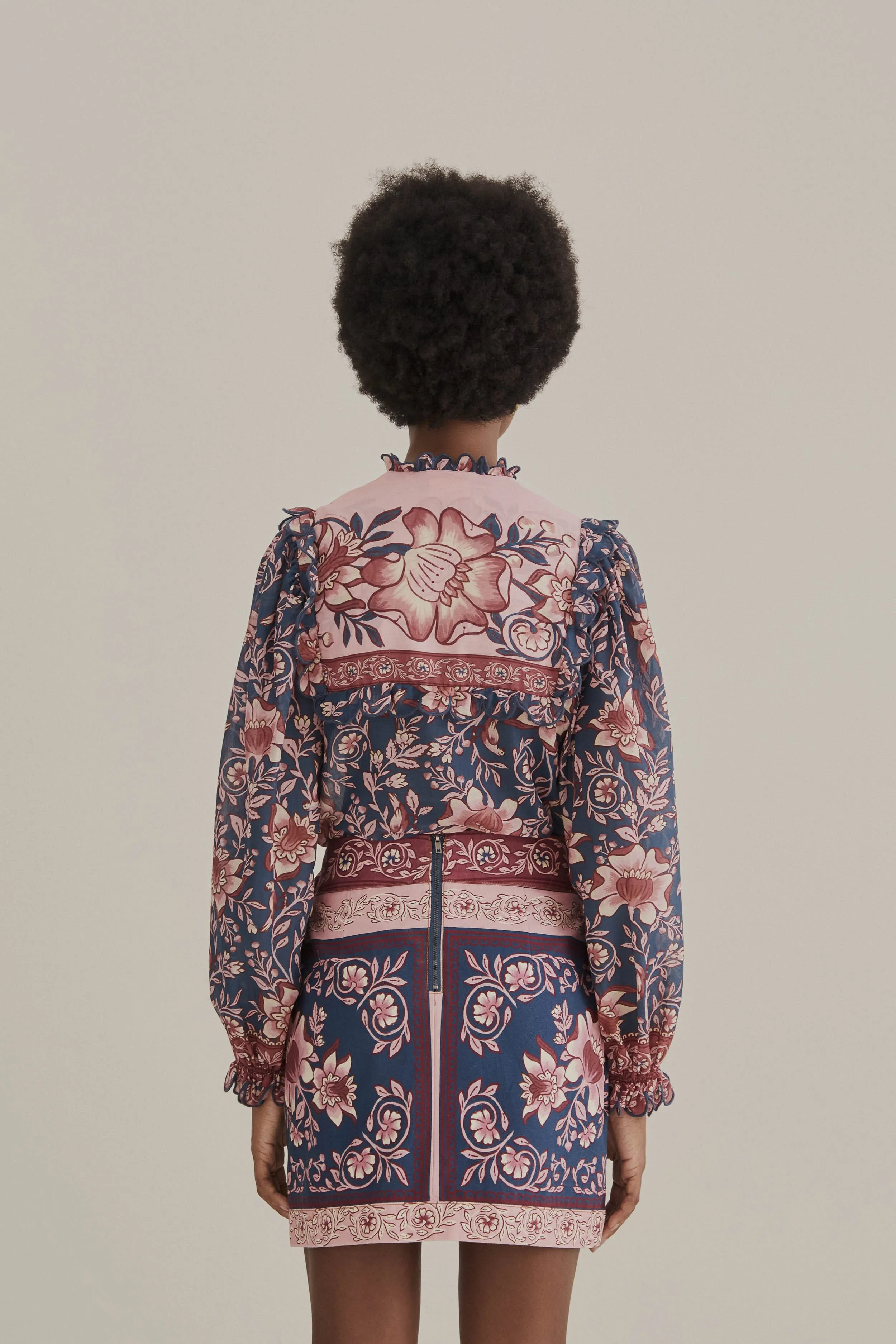 Teal Ainika Charm Overlapped Skirt sold by FARM Rio product image thumbnail 4