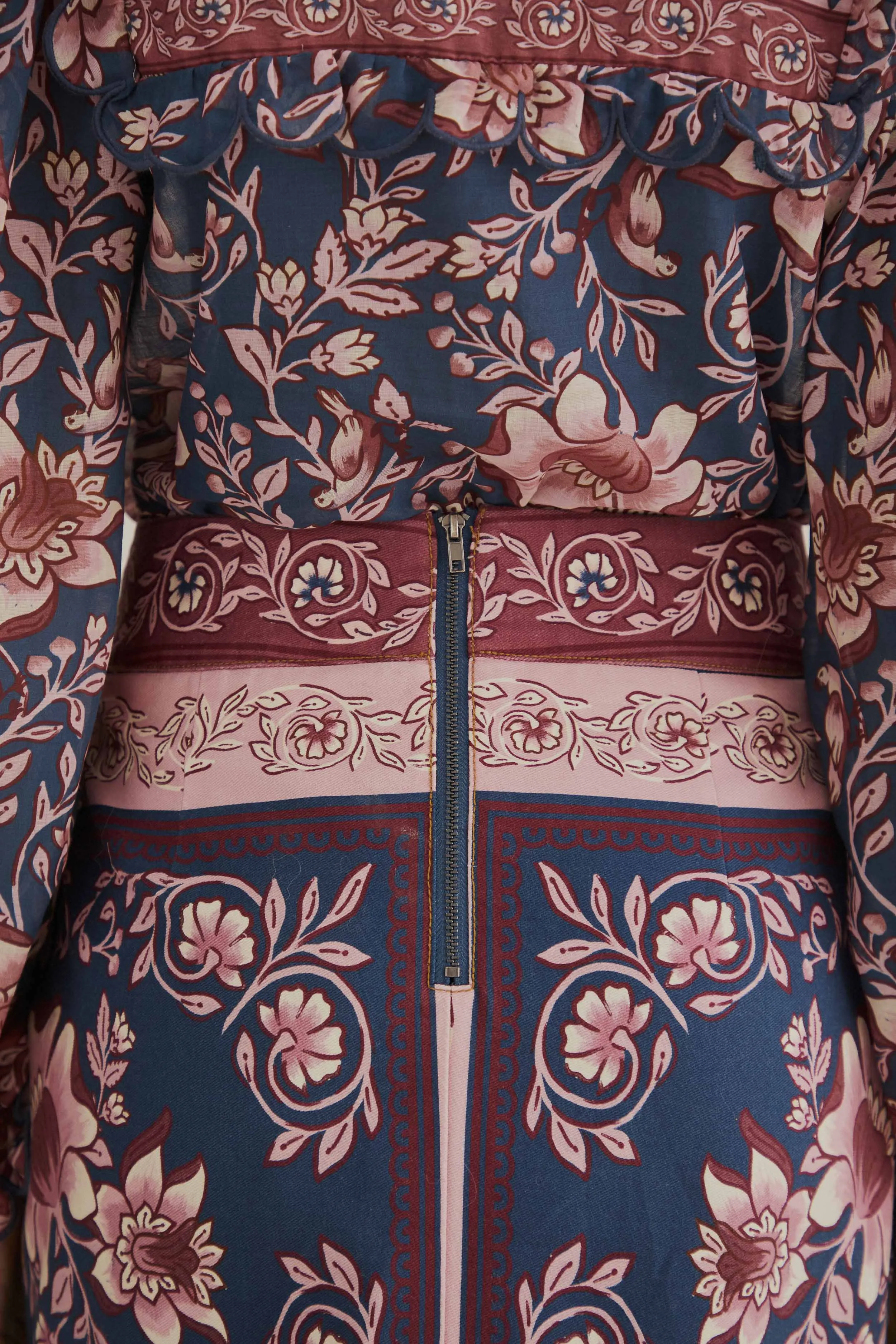 Teal Ainika Charm Overlapped Skirt sold by FARM Rio product image thumbnail 5