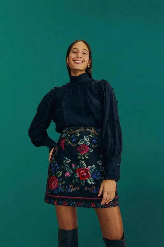 Flower Tapestry Mini Skirt sold by FARM Rio