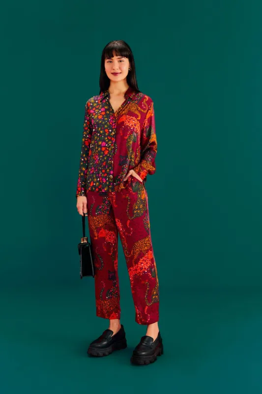 Bright Leopards Lenzing™ Ecovero™ Viscose Pants sold by FARM Rio