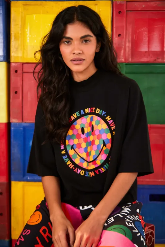 Have A Nice Day Smiley® Organic Cotton T Shirt sold by FARM Rio