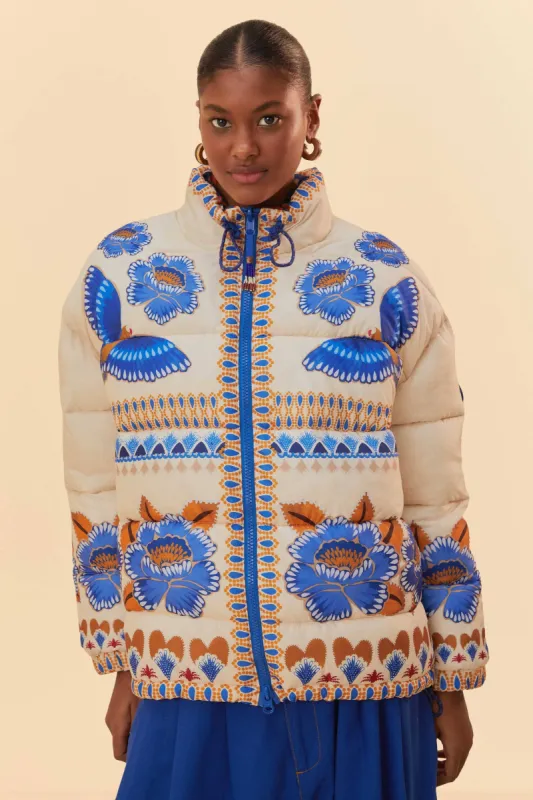 Ainika Sparkle Reversible Puffer Jacket sold by FARM Rio