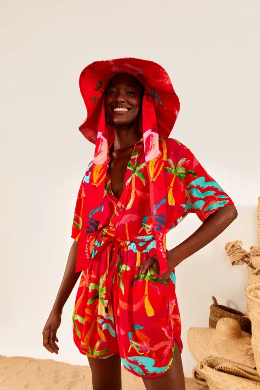 Red Ipanema Unisex Shorts sold by FARM Rio