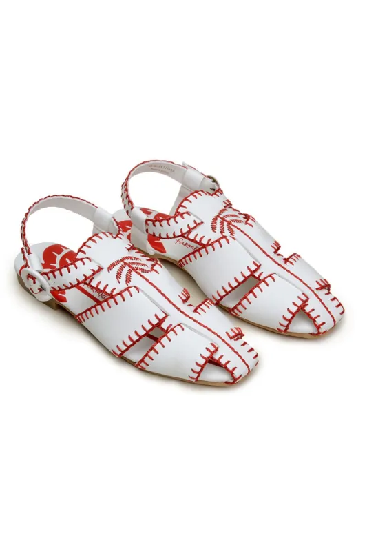 RED PALM TREE SANDAL sold by FARM Rio