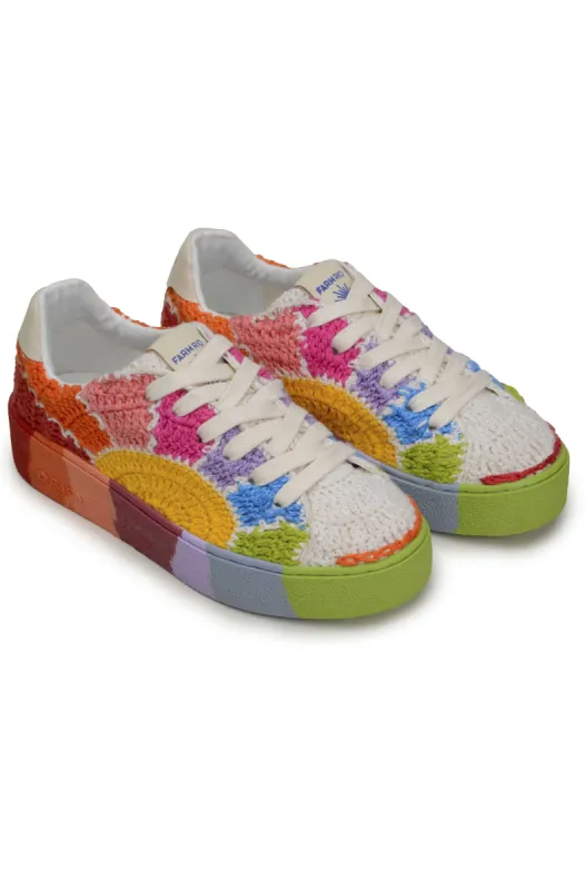 SUNSET CROCHET FLATFORM SNEAKER sold by FARM Rio