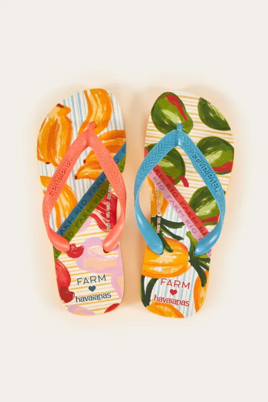 FARM Rio Mixed Crochet Havaianas Sandals | Parallel