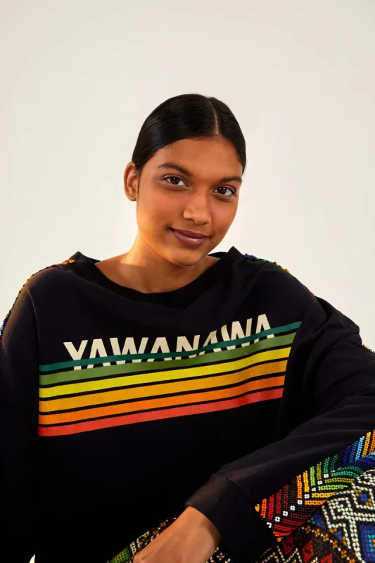 YAWANAWA EMBROIDERED SWEATSHIRT made by FARM Rio