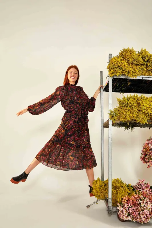 BUTTERFLY SKY MIDI DRESS sold by FARM Rio