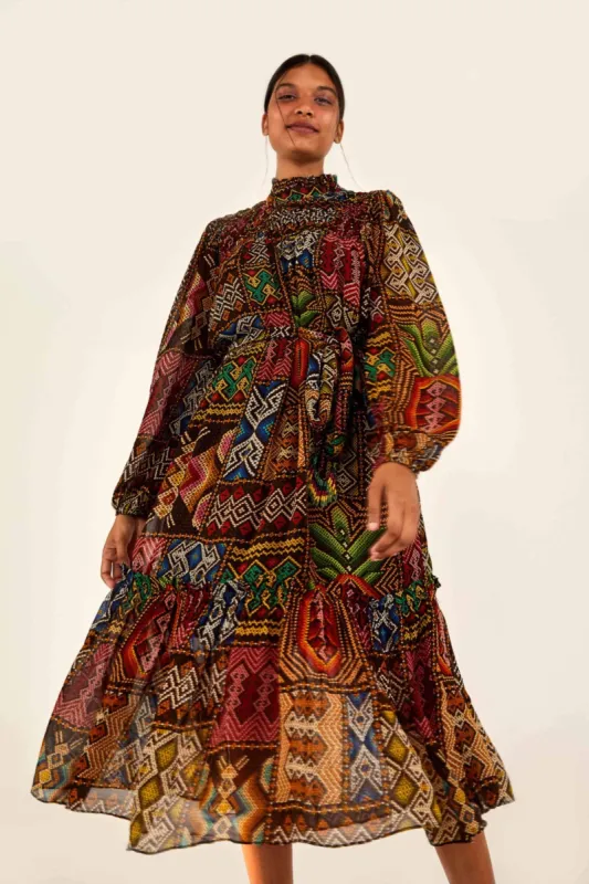 RAUTI MIDI DRESS made by FARM Rio