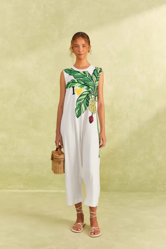 I Heart Bananas Organic Cotton Jumpsuit sold by FARM Rio