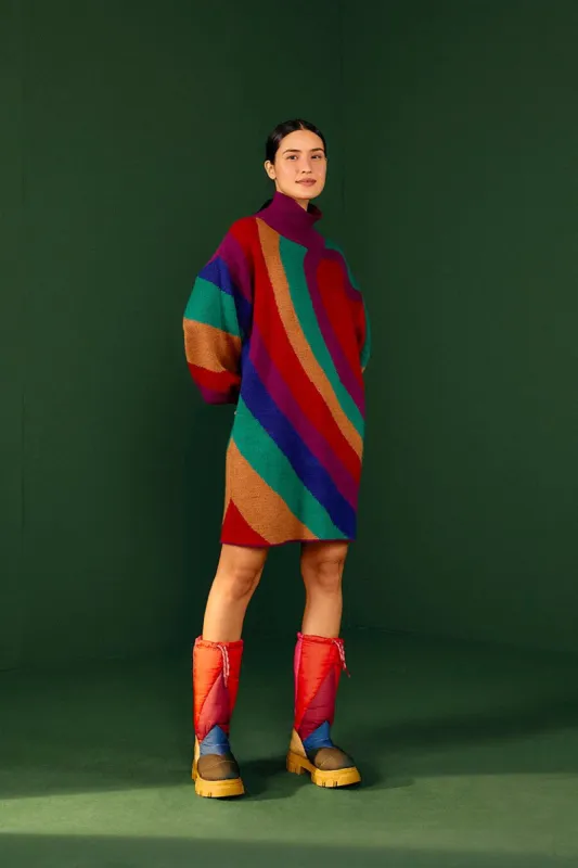 Rainbow Wild Hearts Sweater Dress sold by FARM Rio