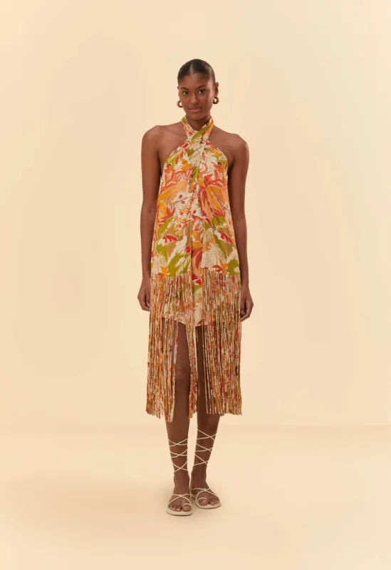 Sand Leopard Forest Mini Dress sold by FARM Rio