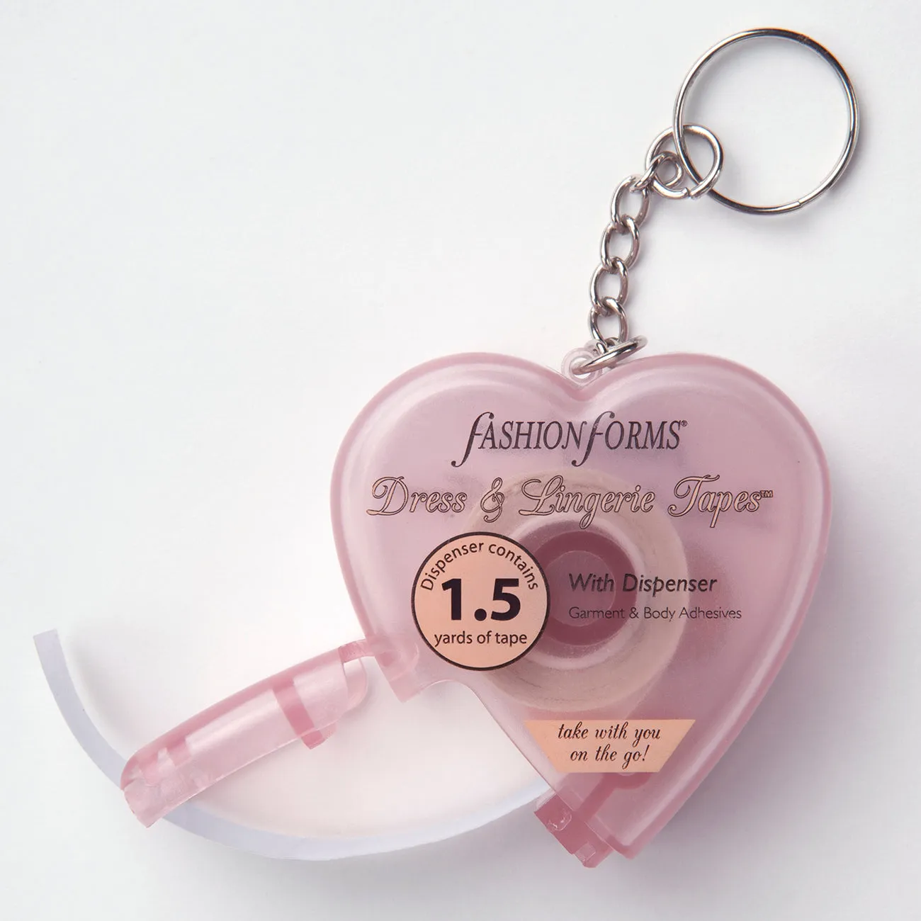 Mini Heart Tape Disp Keychain (12 Pack) sold by Fashion Forms