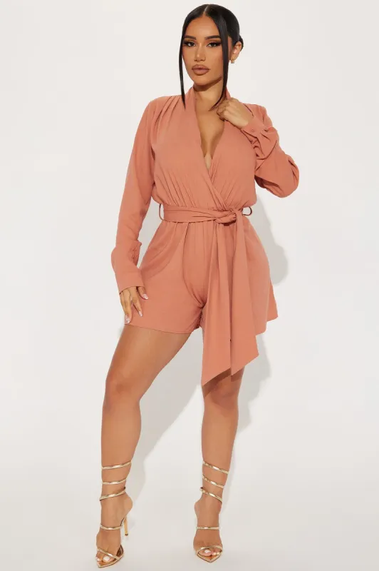 Nice For What Romper - Mauve sold by Fashion Nova