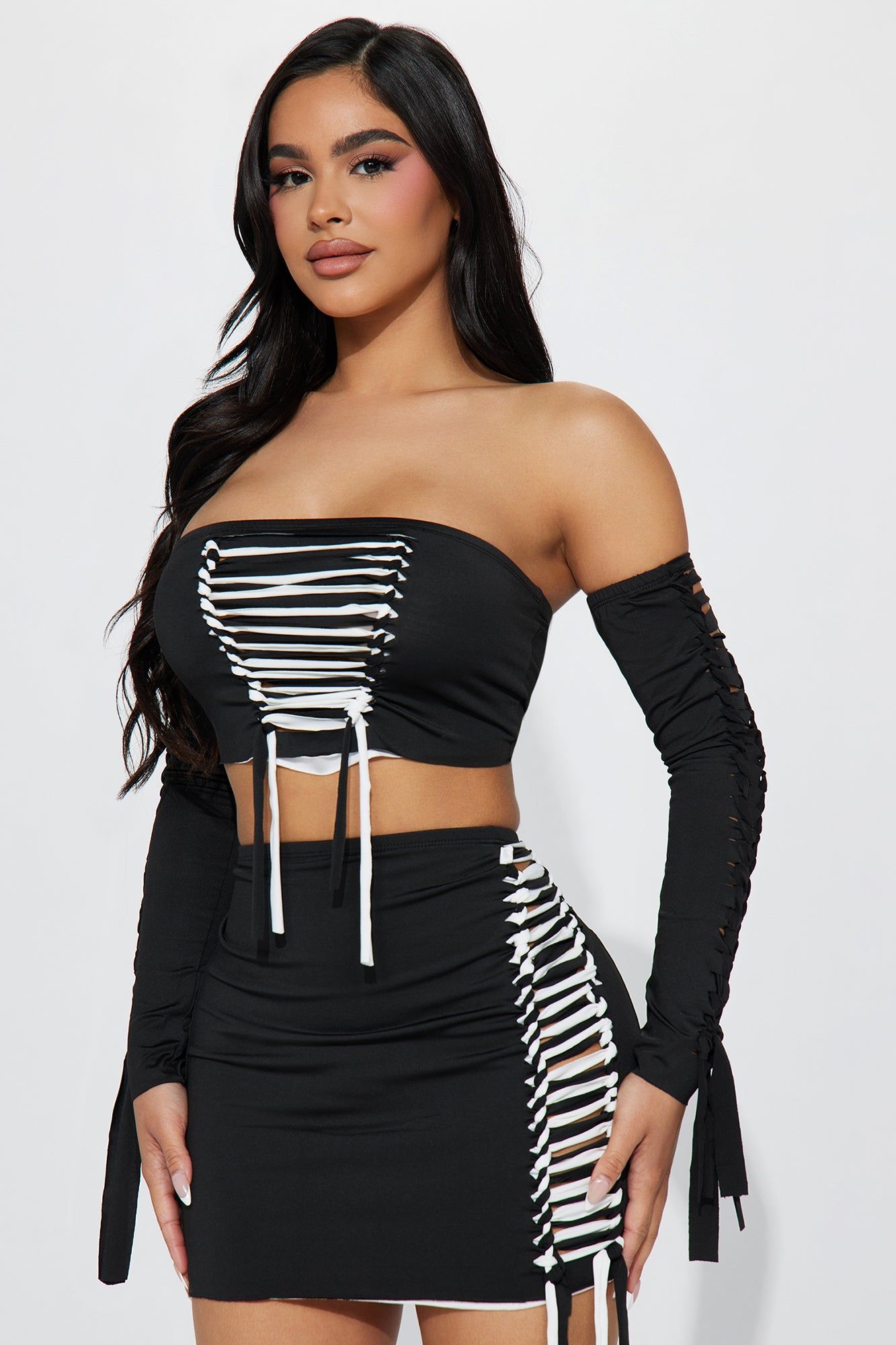 Jenny 3 Piece Skirt Set - Black sold by Fashion Nova product image thumbnail 2