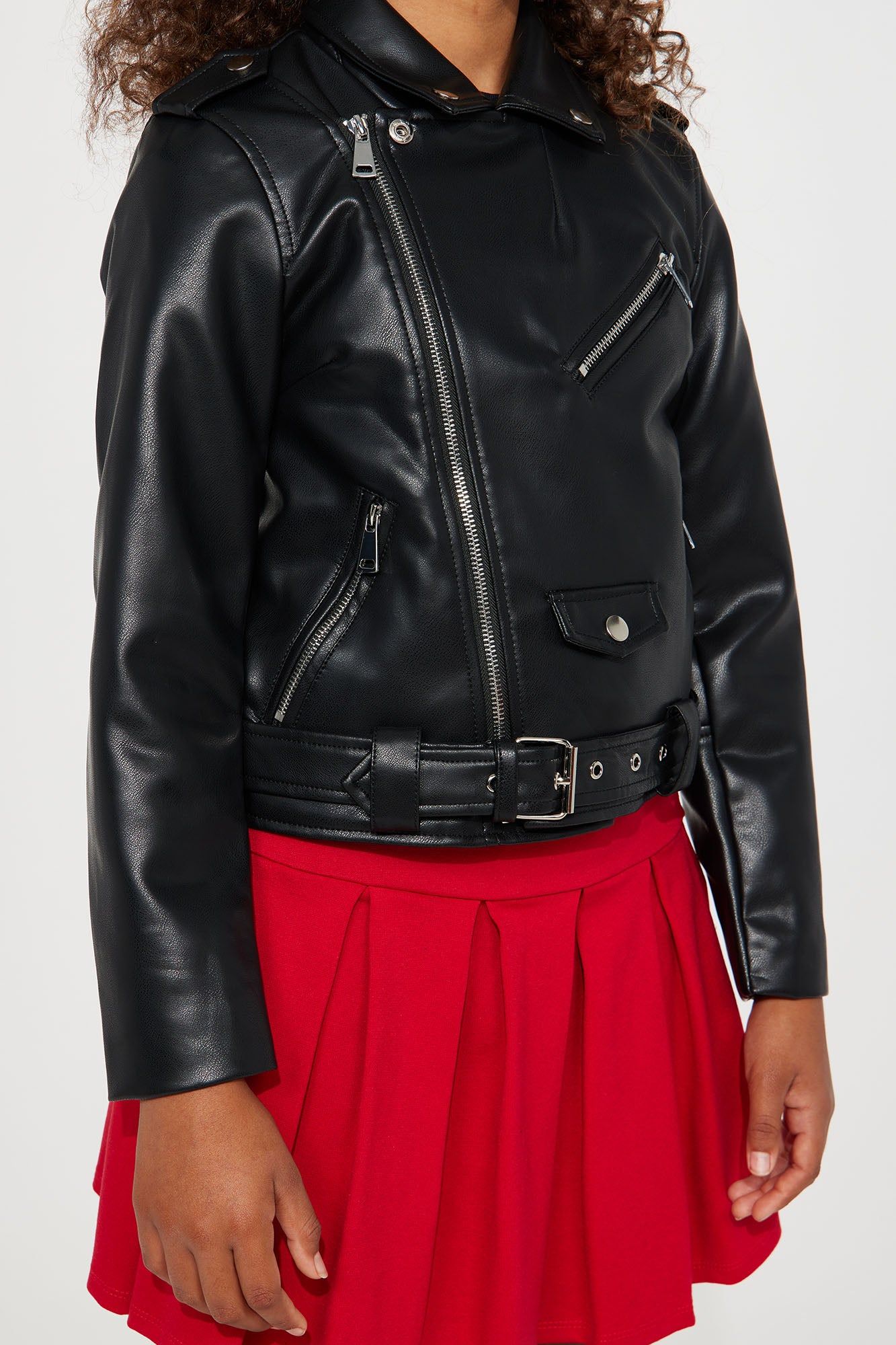 Mini Into the Night Moto Jacket - Black sold by Fashion Nova product image thumbnail 4