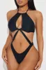 Alenia Cutout 1 Piece Monokini - Black sold by Fashion Nova