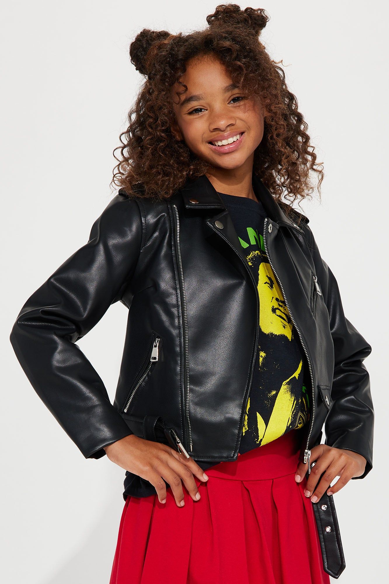 Mini Into the Night Moto Jacket - Black sold by Fashion Nova