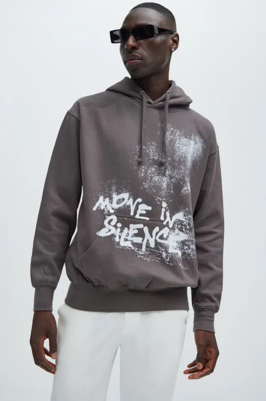Move In Silence Hoodie - Charcoal sold by Fashion Nova