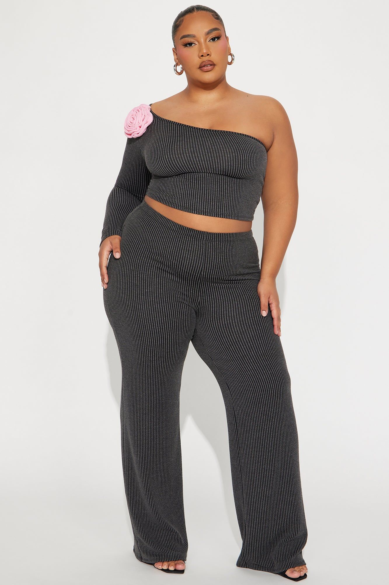 The Perfect Love Ribbed Pant Set - Black sold by Fashion Nova product image thumbnail 5