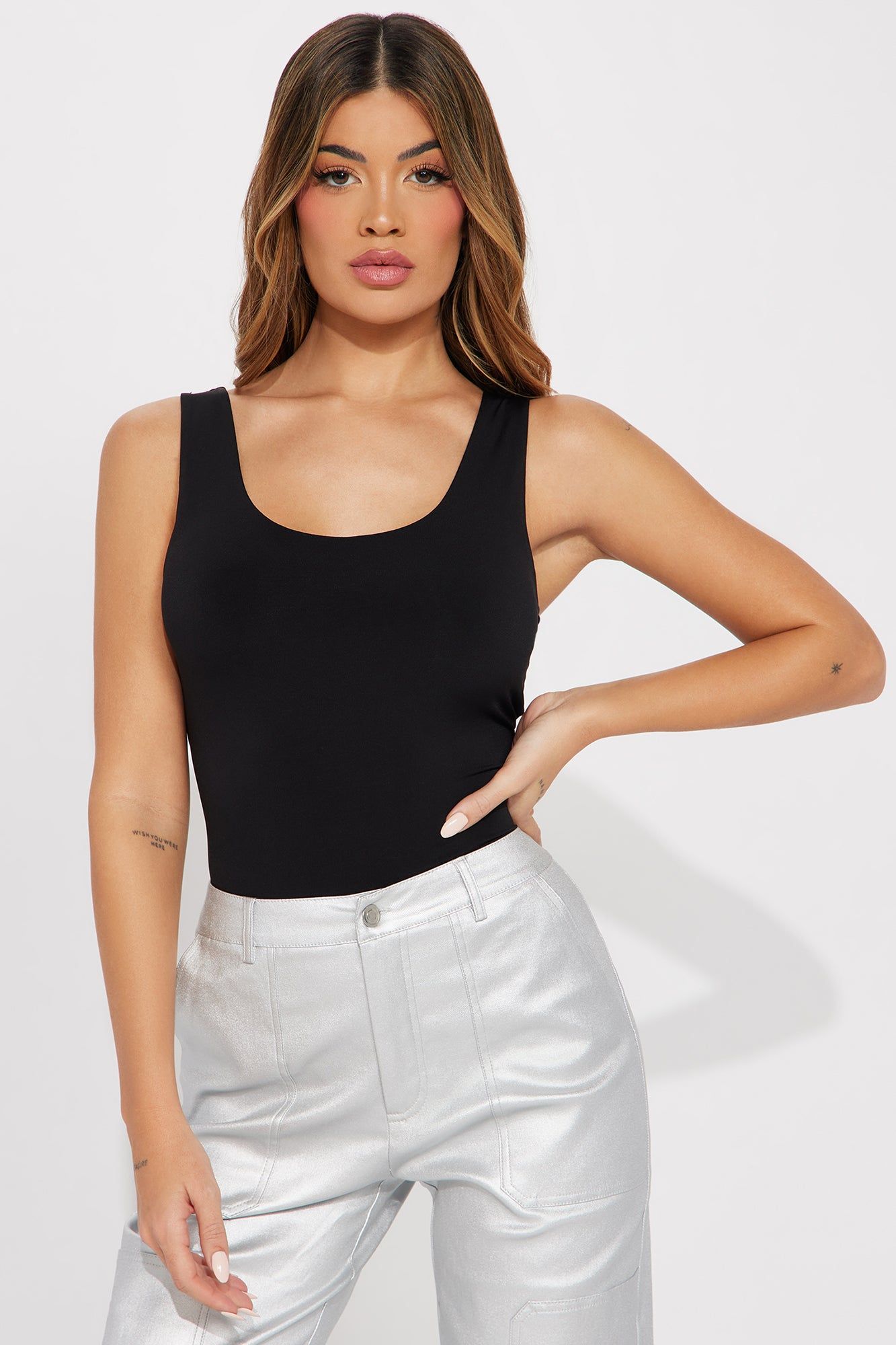 For Keeps Tank Bodysuit - Black sold by Fashion Nova product image thumbnail 3