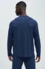 Essential Lounge Long Sleeve Tee - Navy sold by Fashion Nova