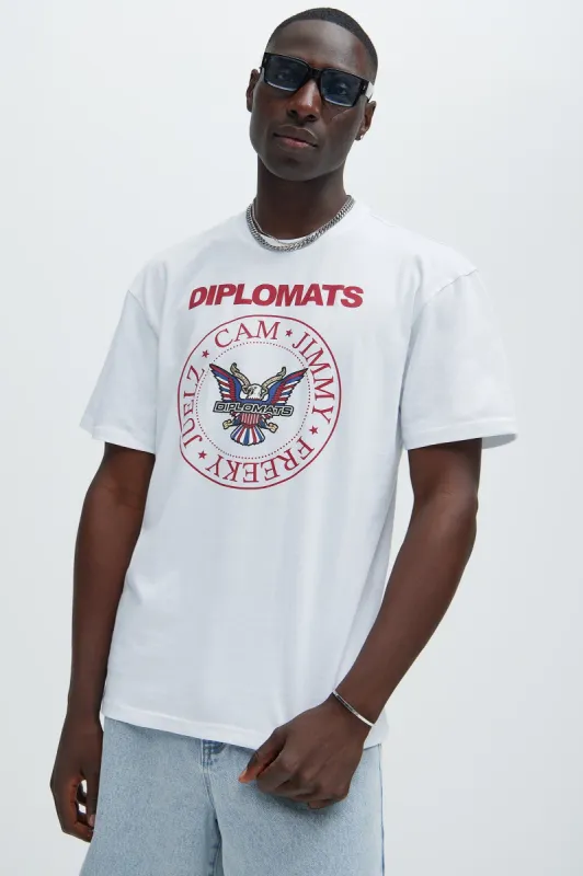Dipset Downtown Short Sleeve Tee - White sold by Fashion Nova